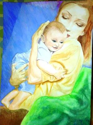 Рисование на тему: \"Папа и мама гуляют со своим ребенком в сквере \" |  Детский сад № 10 города Ишима