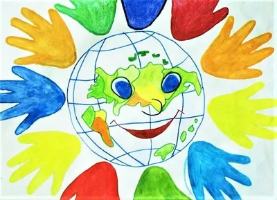 Мир на планете земля рисунки детей - 51 фото