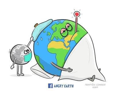 Рассерженная Земля: серия рисунков, которые заставляют задуматься о