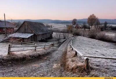 Зима в деревне (10 фото) — Красивые картинки