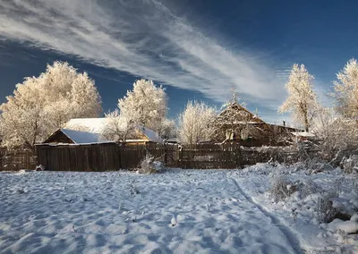 Картинки зима деревня солнце (68 фото) » Картинки и статусы про окружающий  мир вокруг