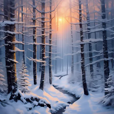 Красивый Зимний Лес В Снегу — стоковые фотографии и другие картинки Без  людей - Без людей, Белый, Время года - iStock
