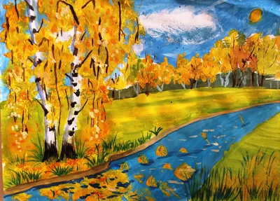 Картина маслом \"Золотая осень в лесу\" 30х40 – заказать на Ярмарке Мастеров  – NX1FERU | Картины, Санкт-Петербург