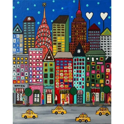 Город нарисованный рукой большой Винтажная иллюстрация с архитектурой,  небоскребы, Megapolis, здания, городские Иллюстрация штока - иллюстрации  насчитывающей самомоднейше, картина: 85694323