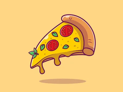 Нарисованная рукой иллюстрация акварели пиццы и ингридиентов | Премиум  векторы
