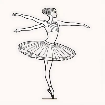 Рисунок танцующей балерины балет Баядерка графика в интернет-магазине  Ярмарка Мастеров по цене 2500 ₽ – TI50KBY | Картины, Москва - доставка по  России