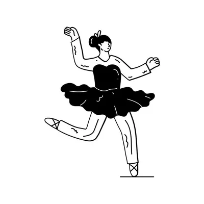 балерина делает упражнения. рисунок женского тела. женщина танцует  классический балет Иллюстрация вектора - иллюстрации насчитывающей  классицистическо, иллюстрация: 263333936