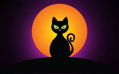 милый нарисованный кот стены искусства холст - TenStickers
