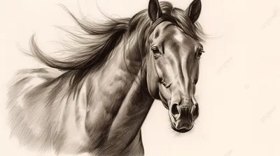 Нарисованная лошадь с седлом - 36 фото