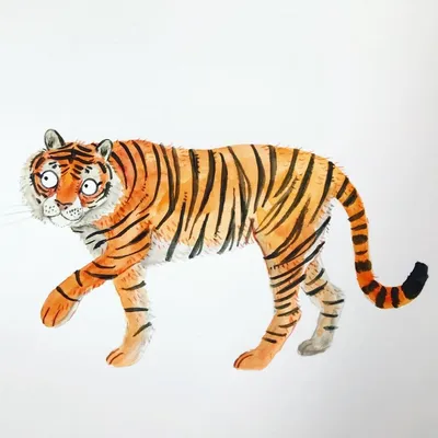 Рука нарисованные толстый тигр клипарт наклейки PNG , тигр здесь, тигр  картинки, мультфильм PNG картинки и пнг PSD рисунок для бесплатной загрузки
