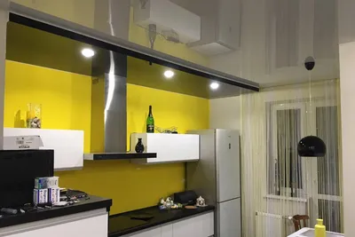 Двухуровневый натяжной потолок на кухне: какой дизайн выбрать?