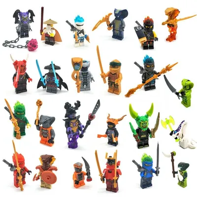 Лего фигурки Ниндзяго 24 шт. / конструктор Ninjago - купить с доставкой по  выгодным ценам в интернет-магазине OZON (543912488)