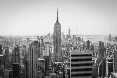 Фотообои Нью Йорк черно белое фото купить на стену • Эко Обои