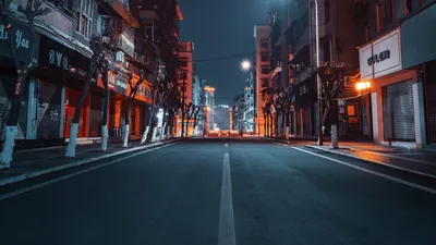 Зимний ночной город | Cinematography, Structures, Road