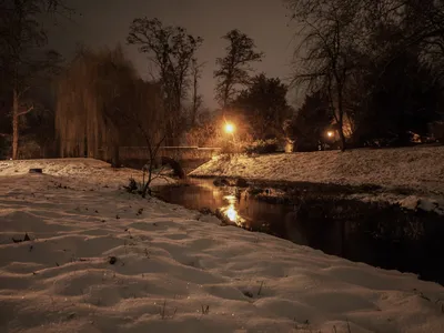 Ночные фото зимы - Зима - Фото галерея - Галерейка