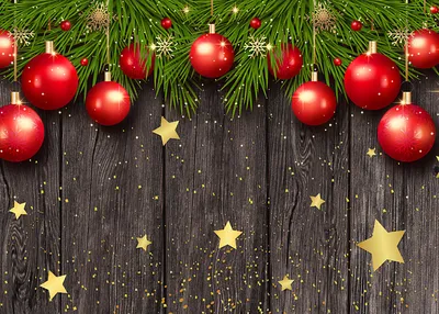 Простой новогодний фон с красными шарами, звезда, фон, Подарок фон картинки  и Фото для бесплатной загрузки