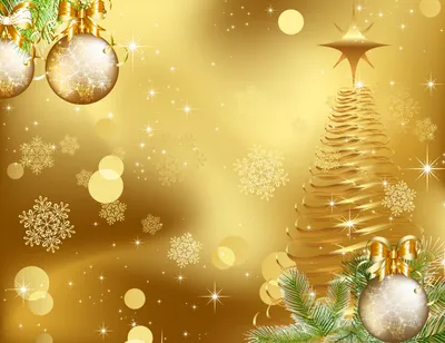 красивый новогодний фон с золотой снежинкой, png | PNGWing