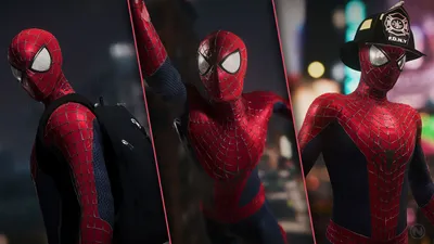 Скачать Marvel's Spider-Man \"Костюмы из фильма Новый Человек-паук: Высокое  напряжение\" - Скины