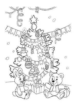 Раскраска новый год раскраски. раскраски детям, черно-белые картинки, новый  год, праздник, зима, снеговик, шляпа, шарфик