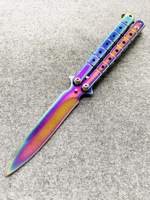 SSTAINLESS Нож-бабочка Балисонг, длина лезвия 8,9 см - купить с доставкой  по выгодным ценам в интернет-магазине OZON (297898467)