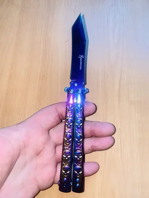 Нож-бабочка Нож бабочка, длина лезвия 9 см - купить с доставкой по выгодным  ценам в интернет-магазине OZON (896273748)