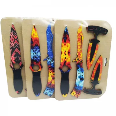 Деревянные ножи из CS:GO: керамбит, бабочка, кунай, штык нож М9, тычок  купить по цене 899 ₽ в интернет-магазине KazanExpress