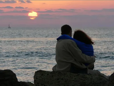 Закат и море. :: Любовь – Социальная сеть ФотоКто