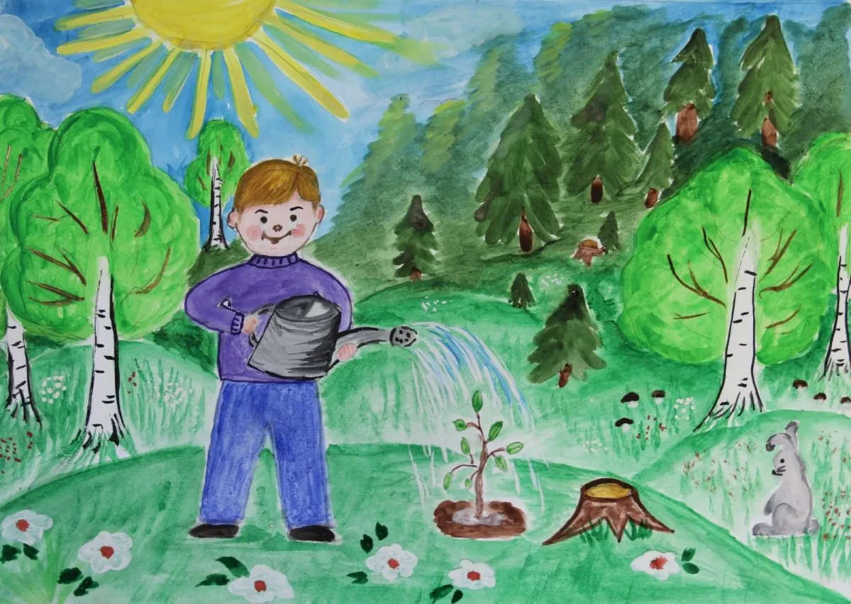 Человек и природа рисунок. Экологический рисунок. Рисунок на тему экология. Детские рисунки на экологическую тему. Картинка друзья природы