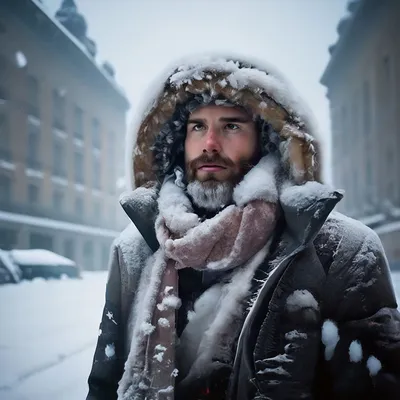 Портрет Человека Чувствуюго Себя Очень Холодно При Снежной Погоде —  стоковые фотографии и другие картинки Холод - iStock