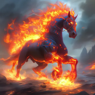 Огненная лошадь» — создано в Шедевруме