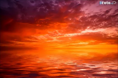 Изображение Панорама моря с закатом для скинали высокого качества