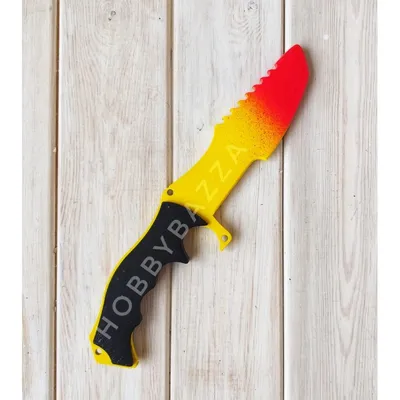 Охотничий нож из CS GO, цвет желтый, купить в Москве и с доставкой по России