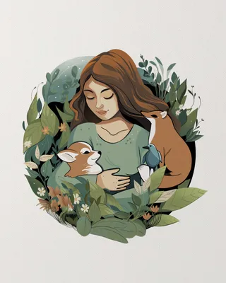 Иллюстрация Охрана животных в стиле 2d, плакат | Illustrators.ru
