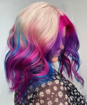 Розово-фиолетовый цвет волос: 52 идеи необычного окрашивания