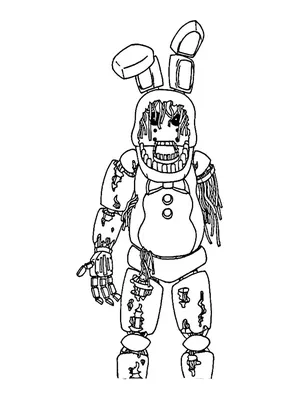 Drawing Toy Bonnie and Withered Bonnie (Old Bonnie) - Five Nights At  Freddy's 2 - YouTube