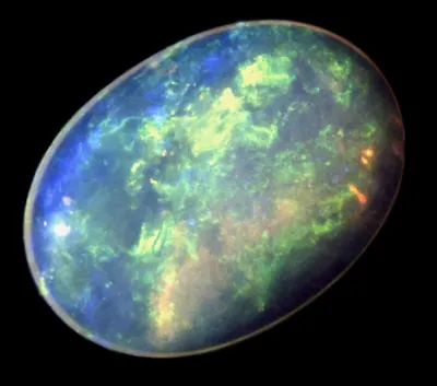 Опал благородный (опал с оптич. эффектом), Opal with play-of-color,  Edelopal, Opale noble • Mineral Catalog