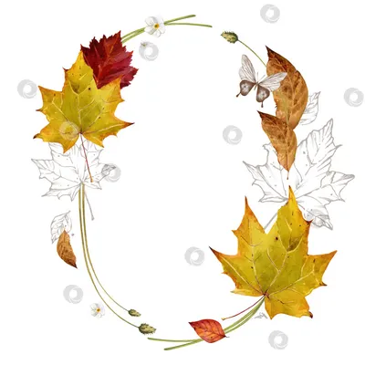Слайдер-дизайн Осенние листья sd3184 в интернет-магазине BPW.style