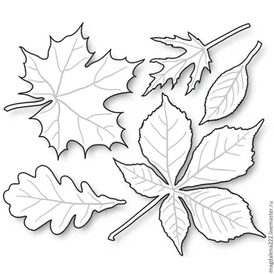 Осенние листья своими руками шаблоны - 69 фото