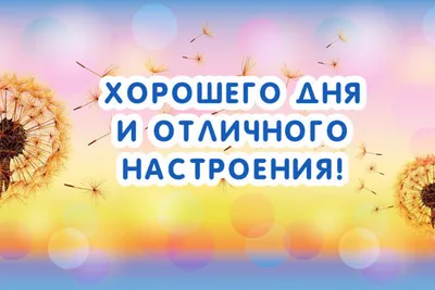 Хорошего дня и отличного настроения! | Открытки на каждый день | ВКонтакте