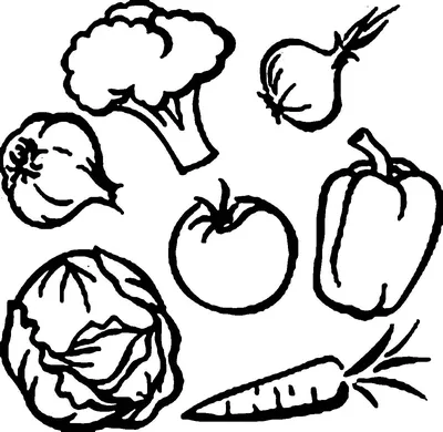 Раскраски овощей для детей. Распечатайте бесплатно | Раскраски, Овощи для  детей, Овощи