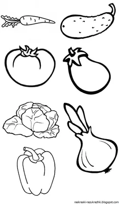 Раскраски овощи для 4 лет (54 фото) » рисунки для срисовки на Газ-квас.ком