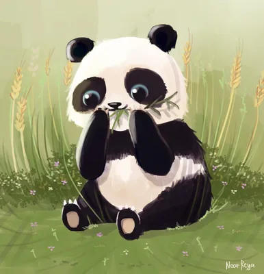 Картина по номерам \"Мультяшная панда\"