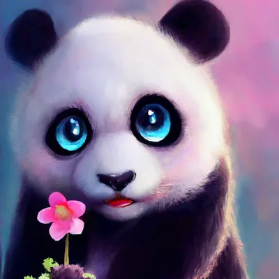 мультяшная панда сидит на траве Иллюстрация вектора - иллюстрации  насчитывающей зеленый, градиент: 220882742