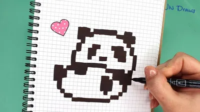 Panda PIXEL ART - YouTube