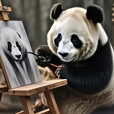 Как нарисовать панду поэтапно при помощи карандашей