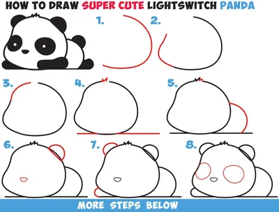 как рисовать панду
