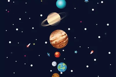 Парад планет 🪐 Планеты, выстроенные …» — создано в Шедевруме