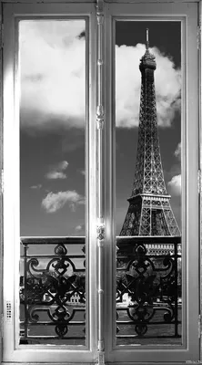 Черно-белый фотографический постер с изображением девушки в окне, принты,  Скандинавская домашняя Настенная картина yDecor в Париже, Картина на холсте  | AliExpress
