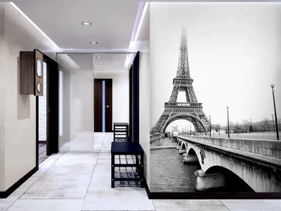 Фотообои Париж черно-белый», (арт. 21681) - купить в интернет-магазине  Chameleon