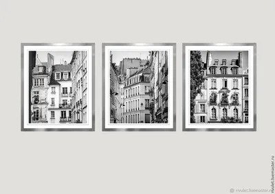 Фото обои черно-белые город 368x254 см Коллаж с видами на Париж  (10458P8)+клей купить по цене 1200,00 грн